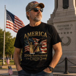 USA 250th Anniversary Lady Liberty T-Shirt