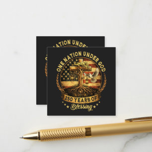 USA 250th Anniversary One Nation Under God Enclosure Card