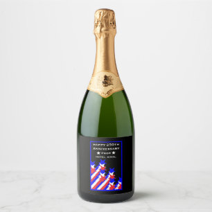 USA 250th Anniversary Party And Business Sparkling Wine Label