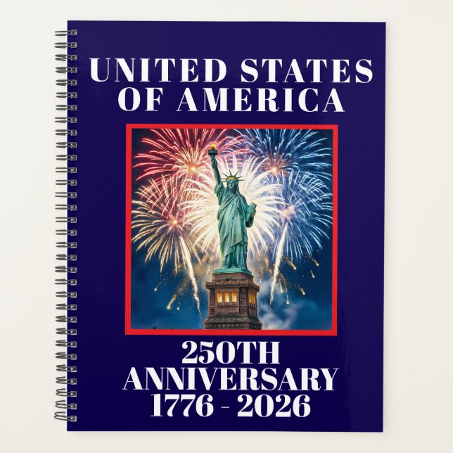 USA 250th Anniversary Patriotic Planner  (Front)