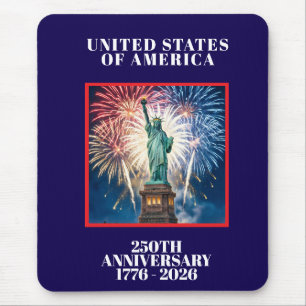USA 250th Anniversary Patriotic Planner Mouse Pad
