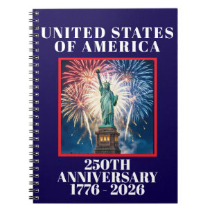 USA 250th Anniversary Patriotic Planner Notebook