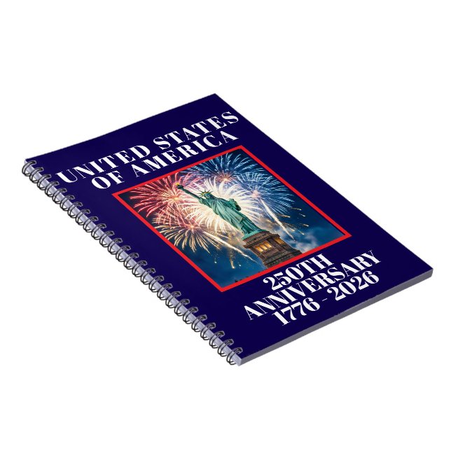 USA 250th Anniversary Patriotic Planner  Notebook (Right Side)