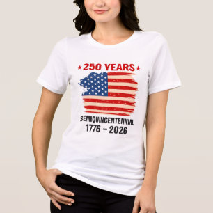 USA 250th Anniversary Patriotic T-Shirt America’s  Tri-Blend Shirt
