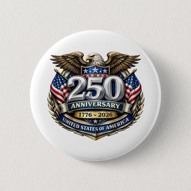 USA 250th Anniversary Pin (Front)
