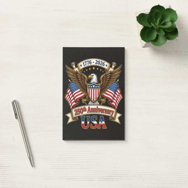 USA 250th Anniversary Post-it Notes (Office)