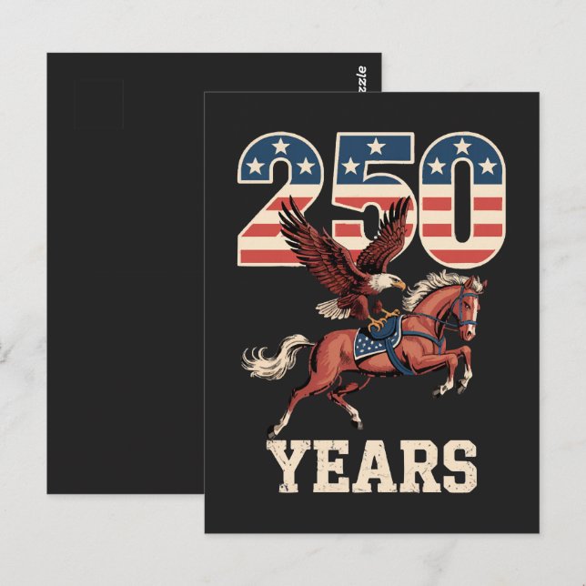 USA 250th Anniversary Postcard (Front/Back)