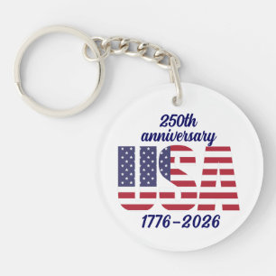 USA 250th Anniversary Semiquincentennial 1776–2026 Key Ring