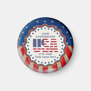 USA 250th Anniversary Semiquincentennial 1776–2026 Magnet