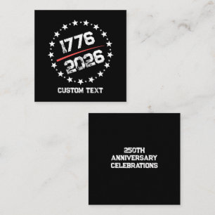 USA 250th Anniversary Semiquincentennial July 4th Square Business Card