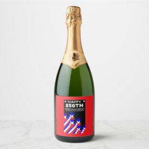 USA 250th Anniversary Semiquincentennial Party Sparkling Wine Label
