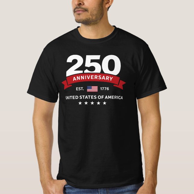USA 250th Anniversary Since 1776 T-Shirt (Front)