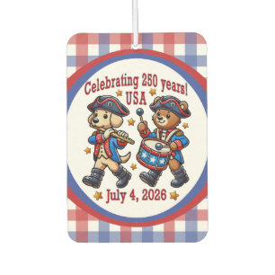 USA 250th Anniversary Souvenir - Patriotic Car Air Freshener