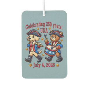USA 250th Anniversary Souvenir - Patriotic Car Air Freshener