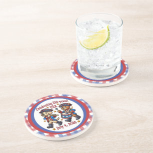 USA 250th Anniversary Souvenir - Patriotic Coaster