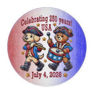USA 250th Anniversary Souvenir - Patriotic  Cutting Board