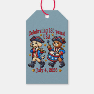 USA 250th Anniversary Souvenir - Patriotic  Gift Tags