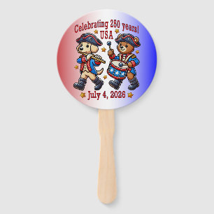 USA 250th Anniversary Souvenir - Patriotic Hand Fan