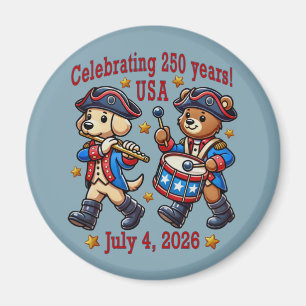 USA 250th Anniversary Souvenir - Patriotic Magnet