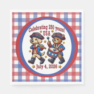 USA 250th Anniversary Souvenir - Patriotic Napkin