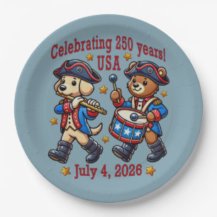 USA 250th Anniversary Souvenir - Patriotic  Paper Plate