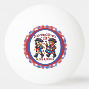 USA 250th Anniversary Souvenir - Patriotic  Ping Pong Ball