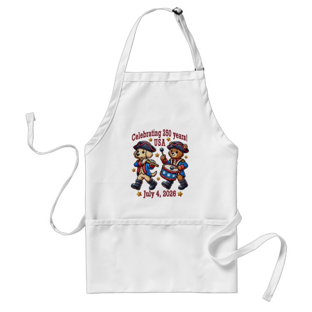 USA 250th Anniversary Souvenir - Patriotic  Standard Apron (Front)