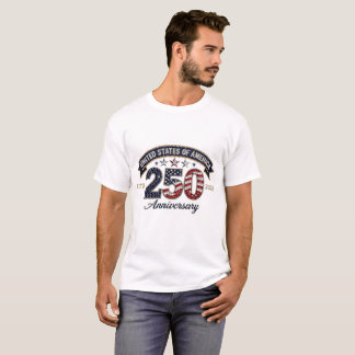 USA 250th Anniversary Sparkling Style Patriotic T-Shirt