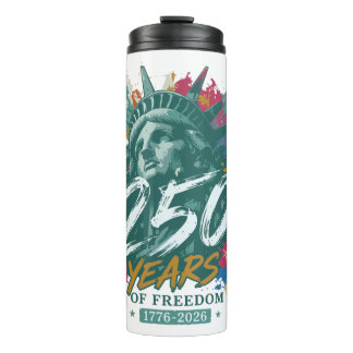USA 250th Anniversary Statue of Liberty 250 Years Thermal Tumbler