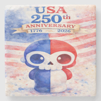USA 250th Anniversary Stone Coaster