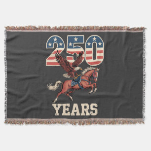 USA 250th Anniversary Throw Blanket