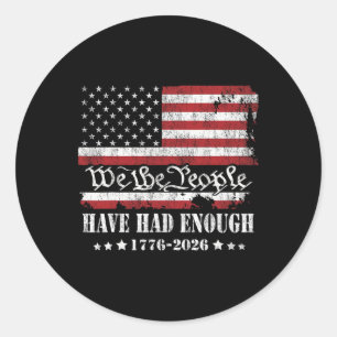 Usa 250th Anniversary Vintage Flag 4th Of July 177 Classic Round Sticker