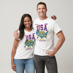 USA 250th Birthday 4th of July 1776-2026 T-Shirt
