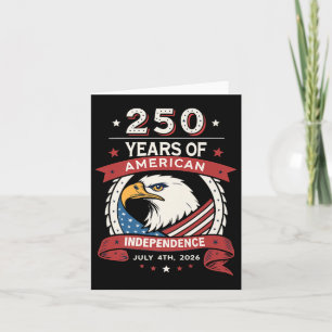 Usa 250th Celebration - 250 Years Of American Inde Card