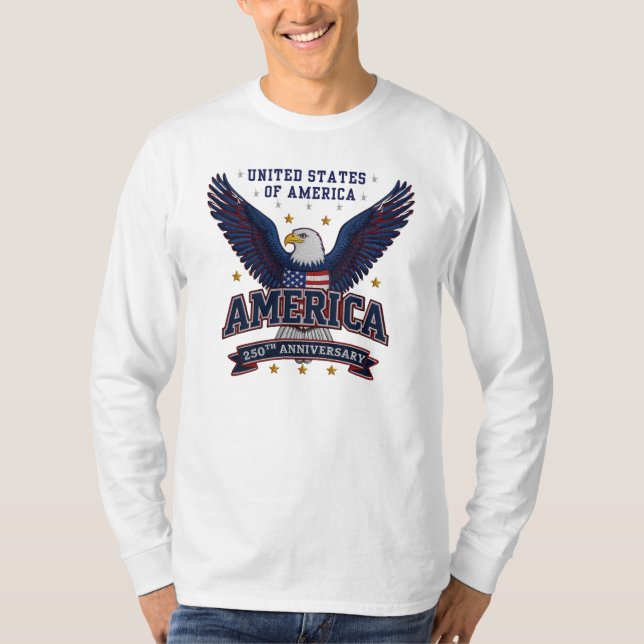 USA 250th Celebration Eagle T-Shirt (Front)