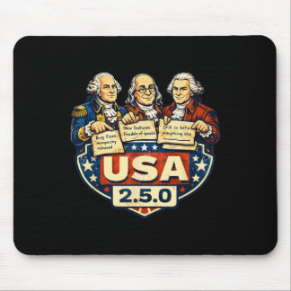 Usa 2.5.0 Patch Notes Founding Fathers Funny  Mouse Pad
