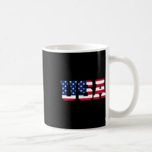 Usa 2 Patriotic American Flag Men Women Kids July Coffee Mug