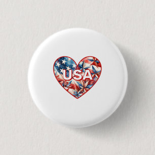 USA  3 CM ROUND BADGE