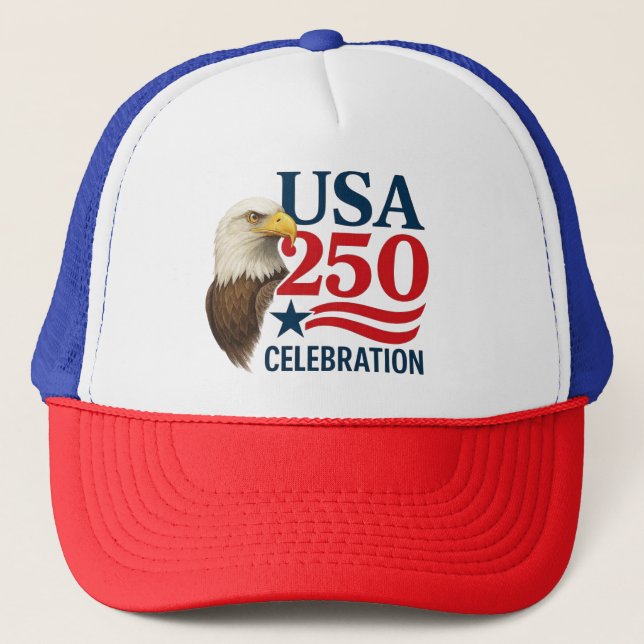 USA/4th of July 250th celebration Trucker Hat (Front)