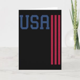 Usa 4th Of July American Flag Card