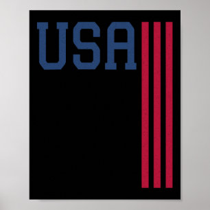 Usa 4th Of July American Flag Poster