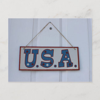 USA 4th of July Hang Postcard