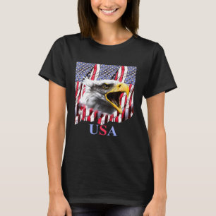 Usa 4th Of July Screaming Eagle T-Shirt