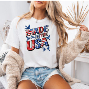 USA 4th of July Shirt, Patriotic Gift for Her T-Shirt