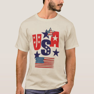 USA 5 Star Patriotic Design – American Pride Gift T-Shirt
