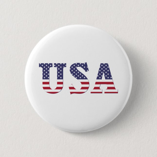 USA 6 CM ROUND BADGE (Front)