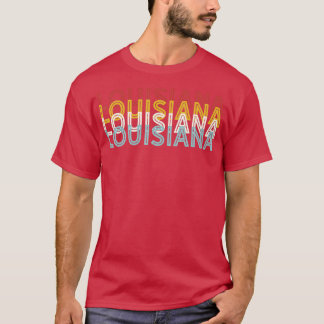 USA 70s State Retro Vintage Louisiana  T-Shirt