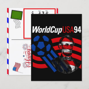 USA 94 World Cup Legacy & 4th of July 2026 Soccer Holiday Postcard