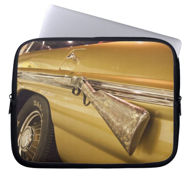 USA, Alabama, Tuscumbia. Alabama Music Hall of Laptop Sleeve (Front)