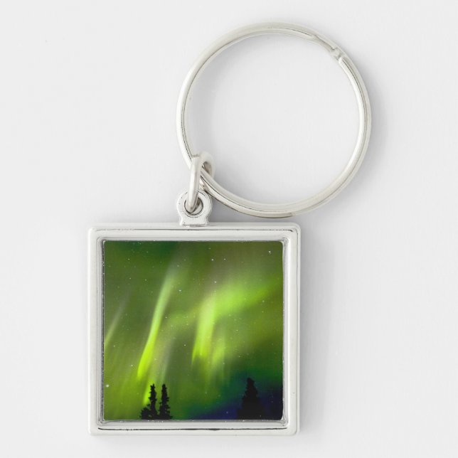 USA, Alaska, Chena Hot Springs. Aurora 3 Key Ring (Front)